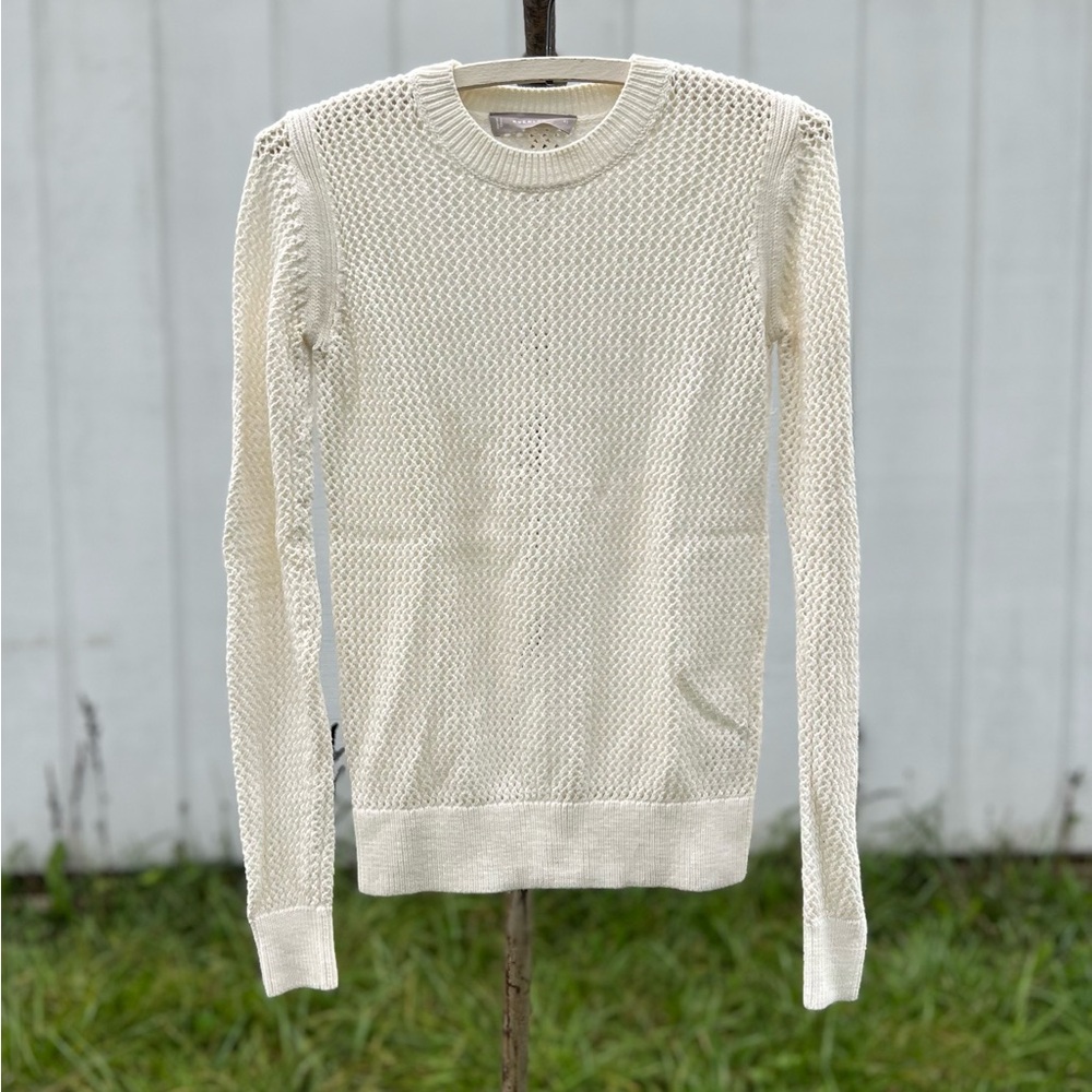 NWOT Everlane The Mesh Soft Cotton Crew Sweater